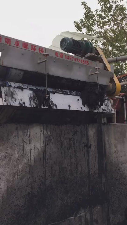 Belt press dewatering machine